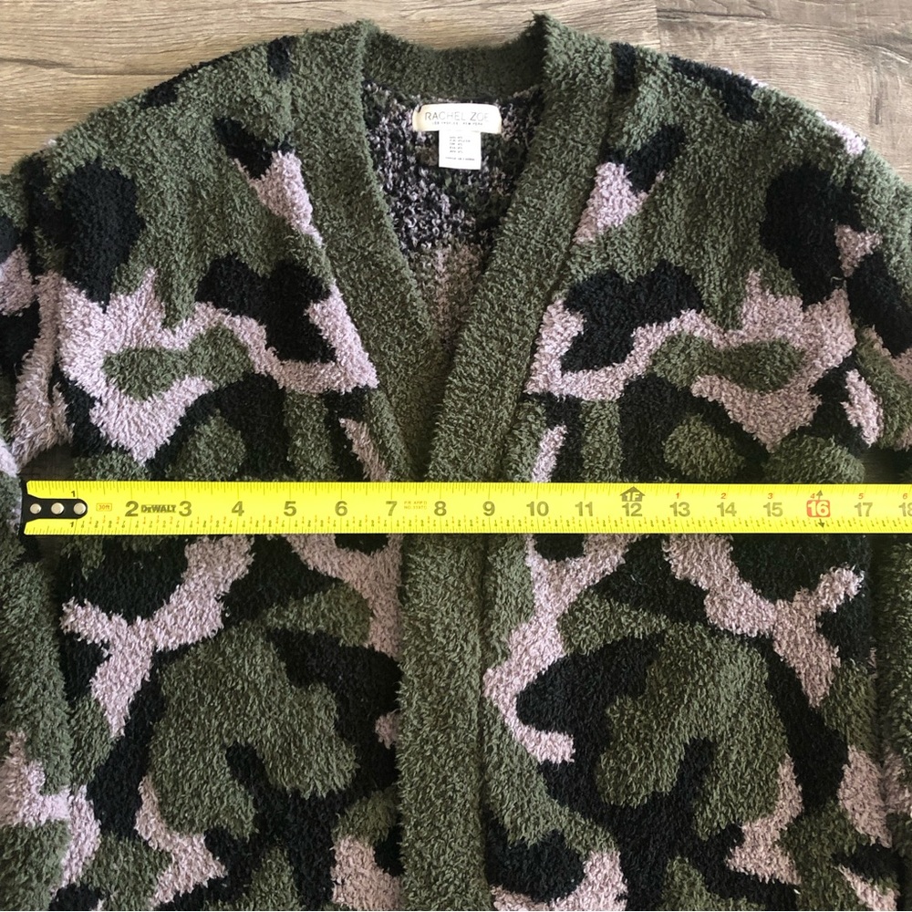 Camo Chenille Wrap Sweater - Picture 2 of 4